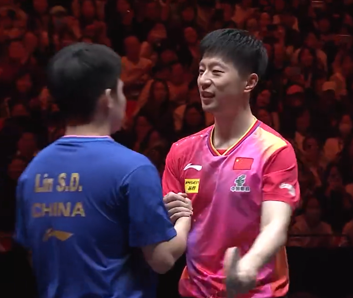 中国队鏖战德国队，马龙点燃赛场